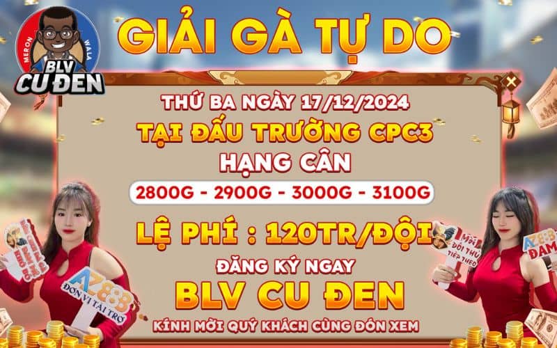 Thông Báo Giải 4 Con Gà Tự Do Tai CPC3 Ngày 17/12/2024